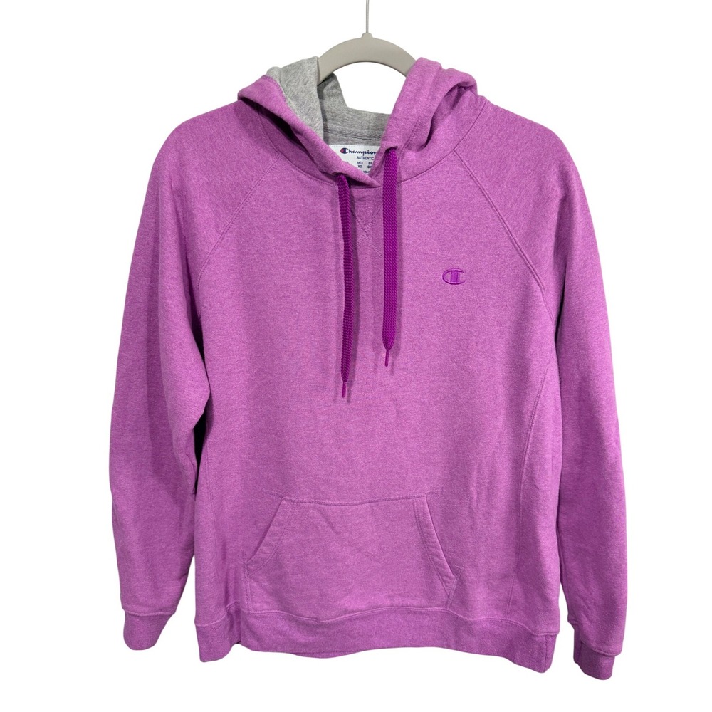 Champion Hoodie Pullover Eco Fleece Women's XL Pink Athlesiure Barbiecore Gym